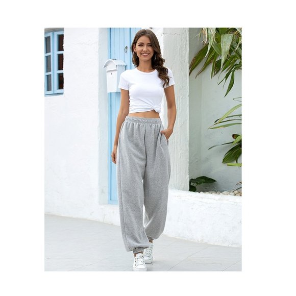Baggy Sweatpants Joggers for Women Relaxed Fit with pockets Oversized Streetwear - Picture 6 of 9